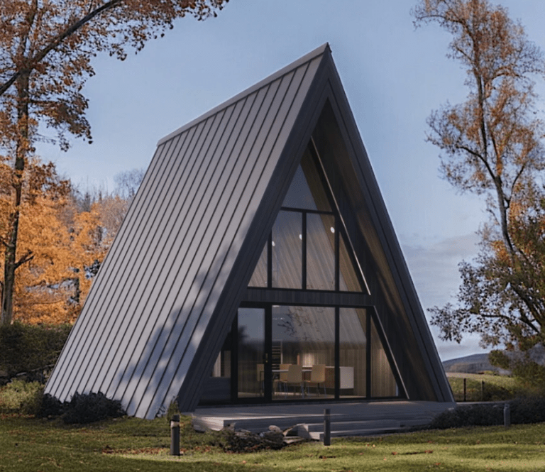 Chalé Suíço A-FRAME 74m² Dois Andares - KIT Madeira Maciça » Kit Chale ...