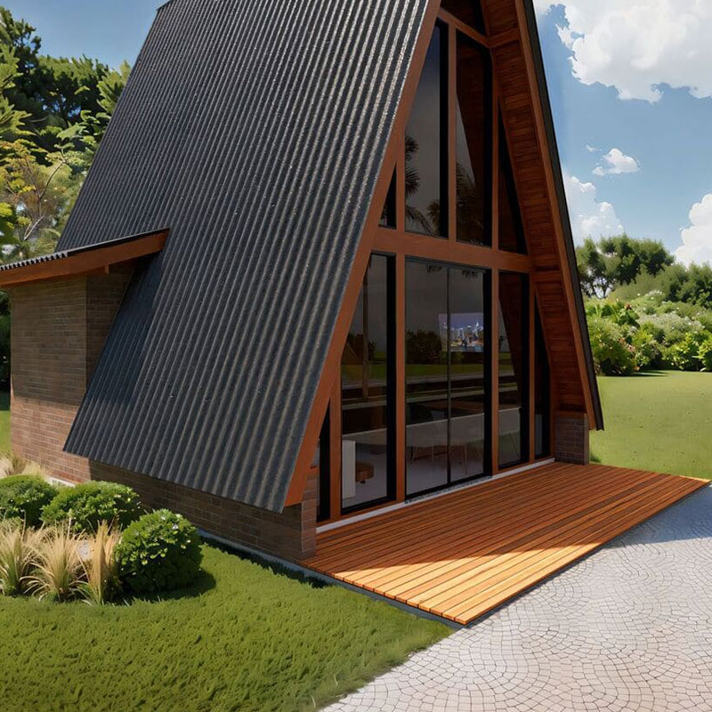 Chalé De Madeira Suíço A-Frame Casa Pinus