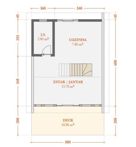 Chale Aframe Com Mezanino Kit Casa Pinus Planta 47M Setta