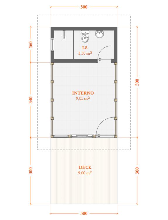 Projeto Casinha De Madeira Pre Fabricada Planta 15M²