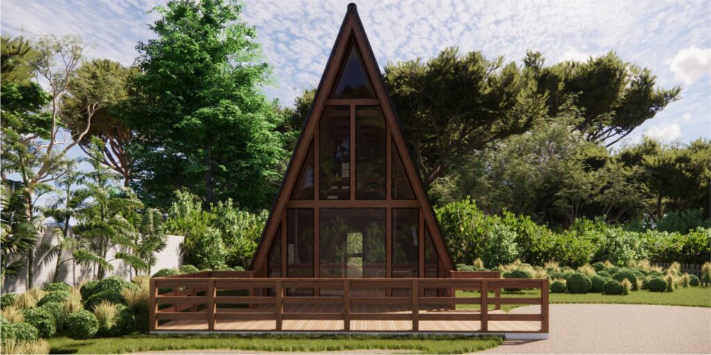 Kit Chale Pre Fabricado Madeira Com Deck E Mezanino Manaus