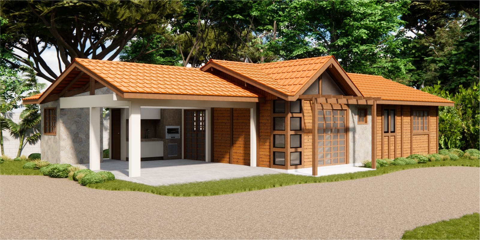 Casa Pré Fabricada 3 quartos 110m² Kit Campo Largo 1 Casa Pré Fabricada 3 Quartos 110M² Kit Campo Largo