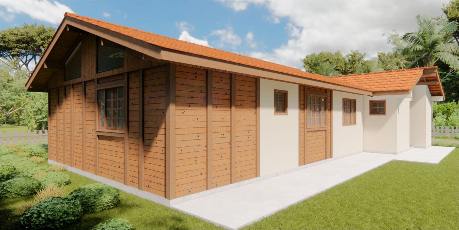 Casa Pré Fabricada 3 quartos 110m² Kit Campo Largo 14 Casa Pré Fabricada 3 Quartos 110M² Kit Campo Largo - Imagem 14