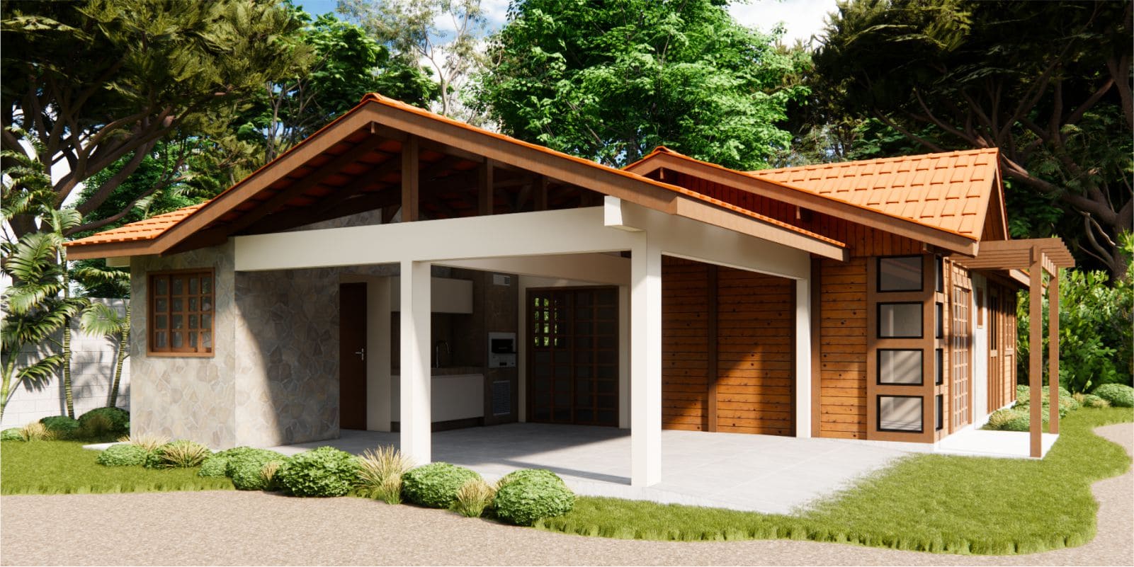 Casa Pré Fabricada 3 quartos 110m² Kit Campo Largo 2 Casa Pré Fabricada 3 Quartos 110M² Kit Campo Largo - Imagem 2